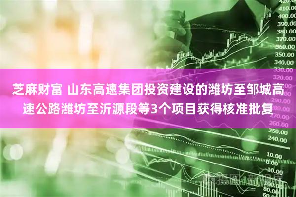 芝麻财富 山东高速集团投资建设的潍坊至邹城高速公路潍坊至沂源段等3个项目获得核准批复