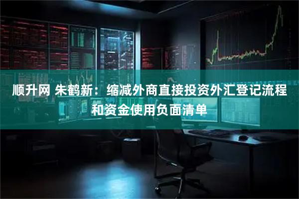 顺升网 朱鹤新：缩减外商直接投资外汇登记流程和资金使用负面清单