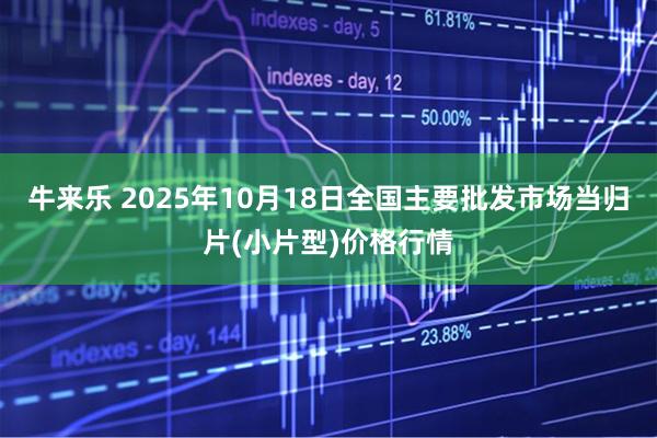 牛来乐 2025年10月18日全国主要批发市场当归片(小片型)价格行情